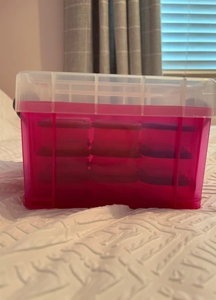 plastic translucent pink storage box with 18 mini boxes, condition: New without tags, £6.00, £7.00 includes Buyer Protection