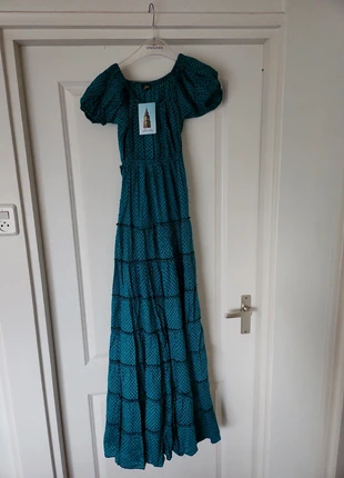 Prachtige festival jurk, petrol, estado: Novo com etiquetas, tamanho: S / 36 / 8, €5.00, €5.95 inclui Proteção do Comprador