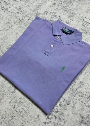 🐎 Polo Ralph Lauren Custom Fit L Violet Lavande Logo Vert Vintage, merk: Ralph Lauren, staat: Heel goed, maat: L, € 29,99, € 32,19 inclusief Kopersbescherming Pro