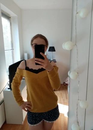 Musztardowa hiszpanka, staat: Heel goed, maat: Universele maat, € 3,00, € 3,85 inclusief Kopersbescherming