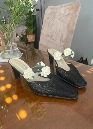 Mules bout pointus y2k vintage coquette tendance, marca: COQUETTE, estado: Bom, tamanho: 39, €19.00, €20.65 inclui Proteção do Comprador