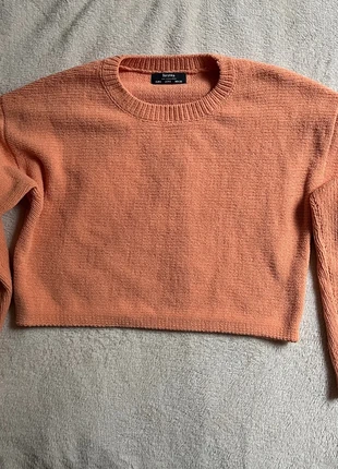 Pull Bershka orange, marke: Bershka, zustand: Gut, größe: S / 36 / 8, 3,00 €, 3,85 € inklusive Vinted-Käuferschutz