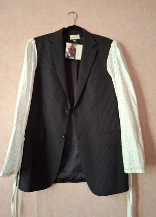 Atelier House of Useless Upcycled Blazer Super 120's Wol Kantmouwen (098), marque: Atelier House of Useless, état: Neuf avec étiquette, taille: M / 38 / 10, 69,99 €, 74,19 € Protection acheteurs incluse