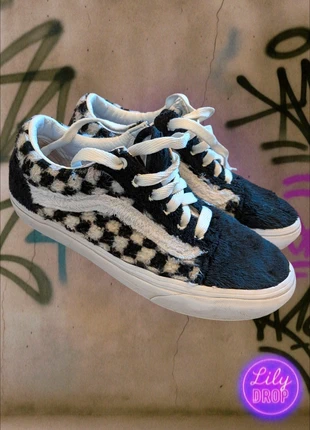 Vans Old Skool checker effet moumoute – Pointure 37 – Très bon état (proche du neuf), marque: Vans, état: Très bon état, taille: 37, 18,50 €, 20,13 € Protection acheteurs incluse