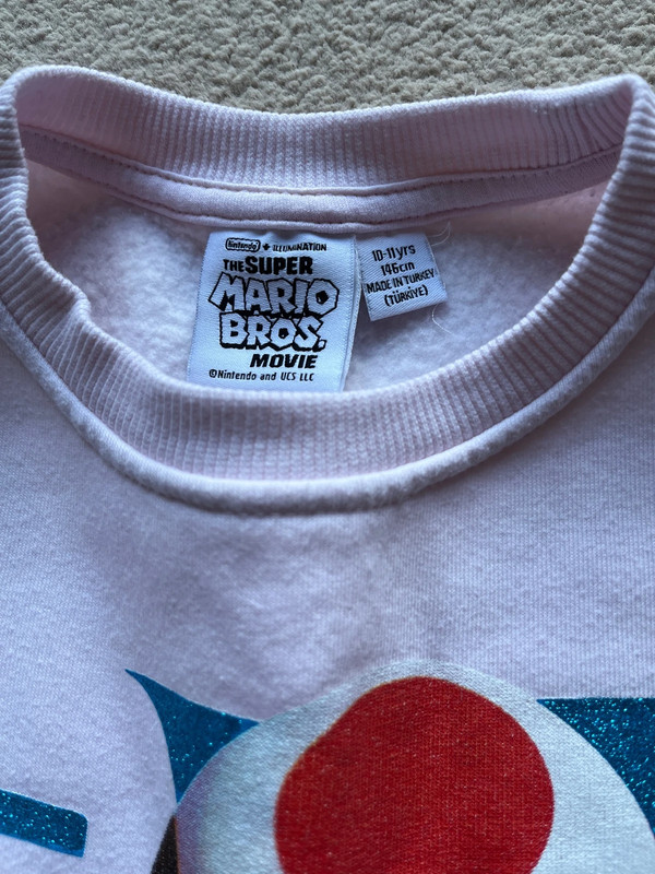 Primark Girls Super Mario Sweatshirt Aged 9 10 Vinted