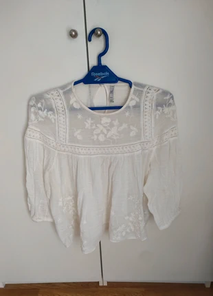 Blouse blanche bohème broderies, brand: Zara, condition: New without tags, size: M / 38 / 10, €11.00, €12.25 includes Buyer Protection