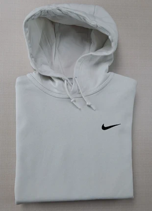 Sweat pull à capuche hoodie Nike blanc logo brodé taille M coton, merk: Nike, staat: Heel goed, maat: M, € 30,00, € 32,20 inclusief Kopersbescherming