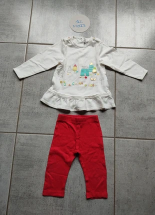 Ensemble tunique orchestra et legging long 12 mois, brand: Orchestra, condizioni: Ottime, taglia: 9-12 mesi / 74 cm, €3.00, €3.85 include la Protezione acquisti