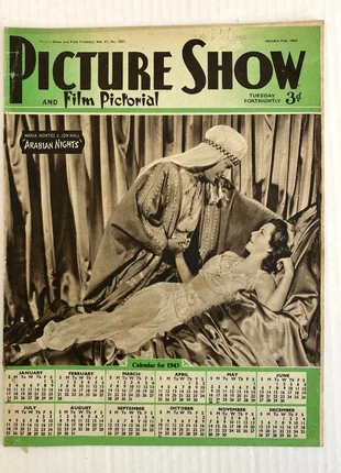Picture Show magazine - Jan 1943 - 'Arabian Nights', condition: Good, £1.95, £2.41 includes Buyer Protection
