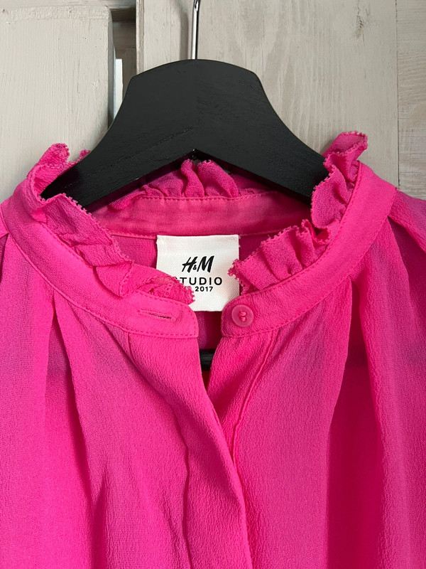 H&M Studio Pink Silk Blouse 2