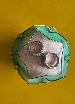 Porte bague mariage (objet détourné bougeoir Zara Home) en nacre et velours, brand: Zara Home, condition: Good, €3.00, €3.85 includes Buyer Protection