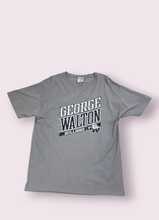 T-shirt ComfortWash Walton Bulldogs – 100% coton – USA print – Parfait état – Gris – Taille L, merk: Comfort Wash, staat: Heel goed, maat: L, € 15,00, € 16,45 inclusief Kopersbescherming