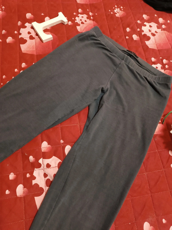 Leggings di colore grigio, vintage (anni 2000), in cotone e elastan 4