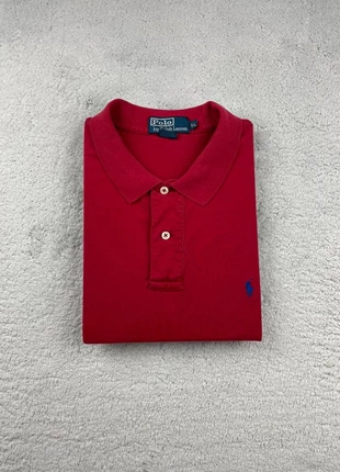 Polo à manche courte - Polo Ralph Lauren - Couleur Rouge logo brodé Bleu - Taille XL Homme, brand: Polo Ralph Lauren, condition: Very good, size: XL, €19.90, €21.60 includes Buyer Protection