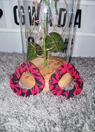 Boucles d'oreilles en tissu africain - Fait main, marque: Fait Main, état: Neuf avec étiquette, 8,90 €, 10,05 € Protection acheteurs incluse