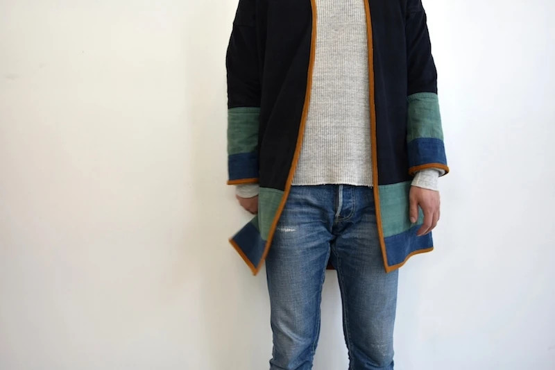 visvim . Sanjuro Coat Border . 0117105013011 1