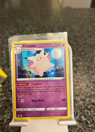 Clefable holo, marque: Pokémon, état: Très bon état, 1,90 €, 2,70 € Protection acheteurs incluse