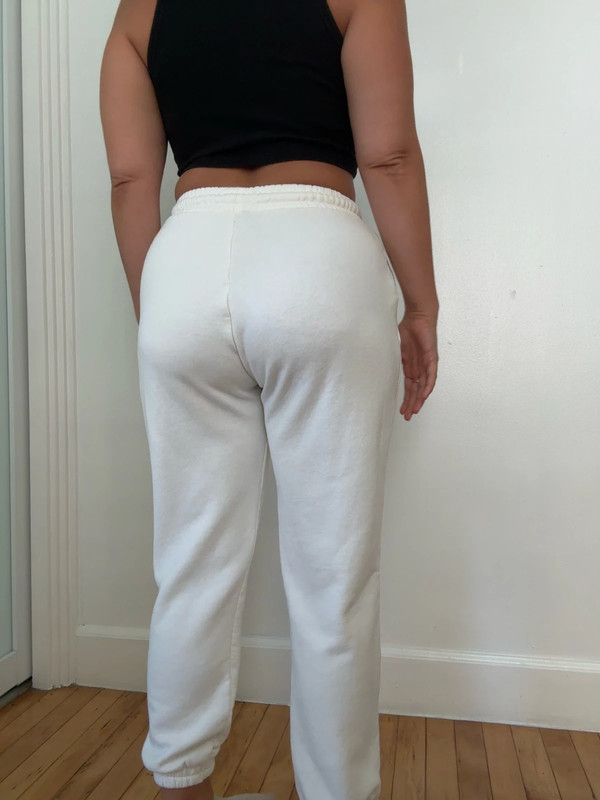 Zara White Sweatpants 3