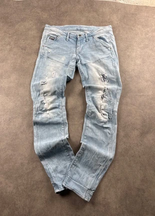 Jean Slim G-Star Raw femme bleu clair W29 L32 tapered style déchiré - PAN1663, marca: G-Star, estado: Muy bueno, tamaño: L / 40 / 12, 15,00 €, 16,45 € Protección al comprador Pro incluida