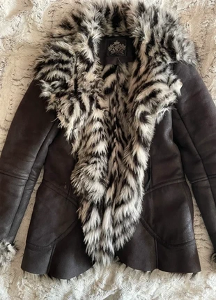 Vintage Morgan de Toi zebra faux fur Afghan coat, brand: Morgan, condition: New without tags, size: 6 / S, $28.40, $30.52 includes Buyer Protection