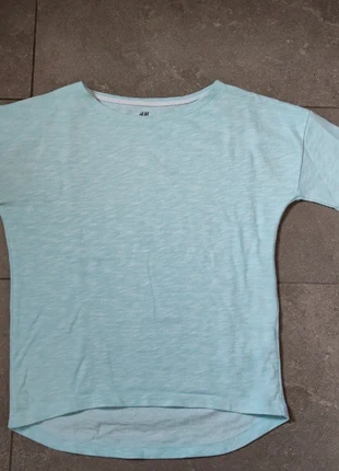Haut turquoise clair H&M 10-12 ans fille, brand: H&M, condition: Very good, size: 11 years / 146 cm, €2.00, €2.80 includes Buyer Protection