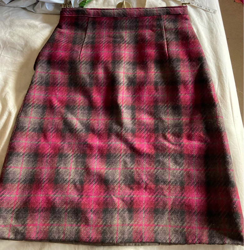 Plaid wool skirt 60 online