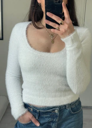 Gebreide fluffy trui , marque: H&M, état: Neuf sans étiquette, taille: S / 36 / 8, 6,00 €, 7,00 € Protection acheteurs incluse