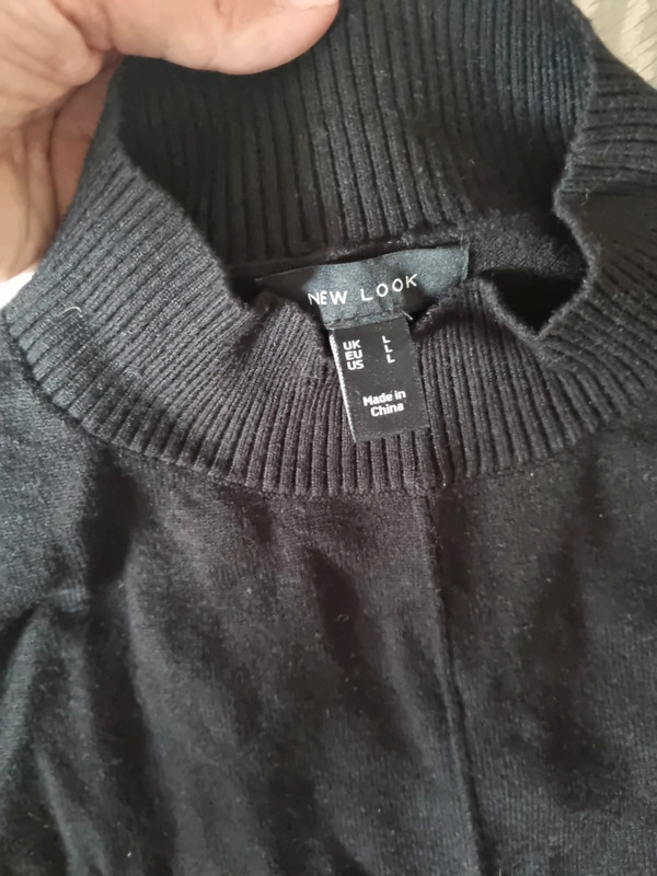 Black jumper with white shirt attached Vinted