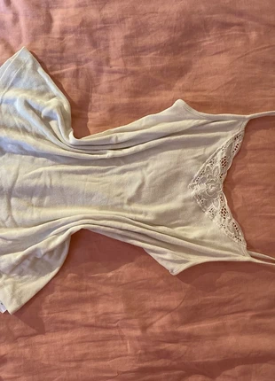 Top blanc coquette, brand: Vintage Love, condition: Very good, size: XS / 34 / 6, €10.00, €11.20 includes Buyer Protection