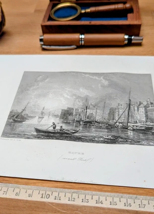 Imprimée en 1844, Le Havre, Normandie. Original Vintage Authentique., brand: LesOubliées, condition: Very good, €14.90, €16.35 includes Buyer Protection Pro