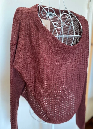 Pull bordeau, merk: Missguided, staat: Nieuw met prijskaartje, maat: XL / 42 / 14, € 10,00, € 11,20 inclusief Kopersbescherming