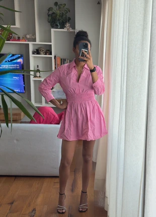 Robe chemise rose Zara, marque: Zara, état: Très bon état, taille: M / 38 / 10, 5,00 €, 5,95 € Protection acheteurs incluse