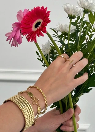 Bracelet fantaisie jonc acier inoxydable, marca: boutiqueparisienne, estado: Muito bom, €8.00, €9.10 inclui Proteção do Comprador