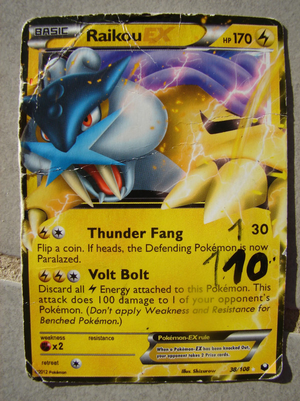 Carte Pokémon raikou ex SR bw4 japanese - Vinted