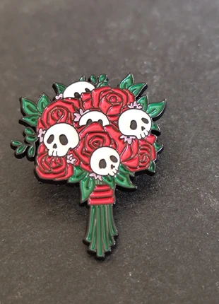 Pin's Bouquet skull flower, condition: Very good, €3.00, €3.85 includes Buyer Protection Pro