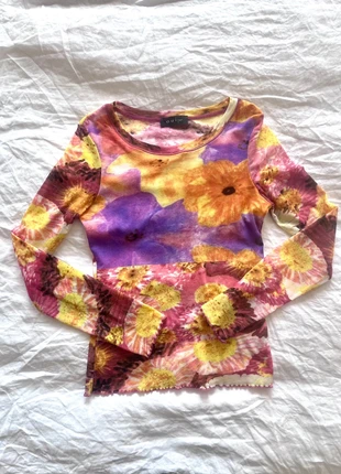 90sVintage Sheer Mesh Top Size S, marque: Oui, état: Bon état, taille: S / 36 / 8, 29,00 €, 31,15 € Protection acheteurs incluse