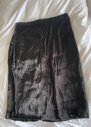 black knee lenth skirt - can be altered to be mini, brand: Fórmula Joven, condition: Very good, size: XL / UK 20-22, £5.00, £5.95 includes Buyer Protection