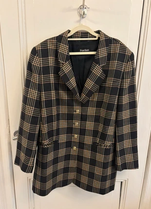 Fordan | Geruite Wol Blazer | Maat 46, marca: Vintage Chic, estado: Novo sem etiquetas, tamanho: XXXL / 46 / 18, €15.00, €16.45 inclui Proteção do Comprador