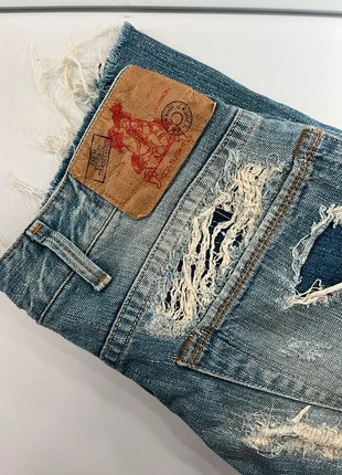 RARO - japan streetwear - jeans Komushi Vintage Destroyed W28/L32, brand: Komushi, condizioni: Ottime, taglia: IT 38 | W28, €20.00, €21.70 include la Protezione acquisti