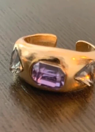 Superbe bague ajustable pierres verre neuve, brand: Tendance, condizioni: Nuovo con cartellino, taglia: Regolabile, €12.00, €13.30 include la Protezione acquisti