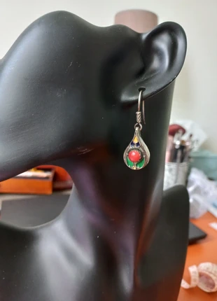Boucles d'oreilles kabyle en argent et corail véritable, merk: Kabyle, staat: Heel goed, € 39,00, € 41,65 inclusief Kopersbescherming