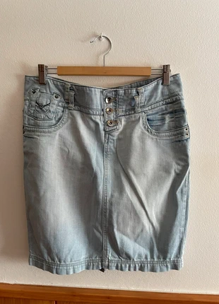 Falda Vaquera con 3 Botones y Apertura Trasera, marque: Local, état: Très bon état, taille: M / 38 / 10, 4,50 €, 5,43 € Protection acheteurs incluse