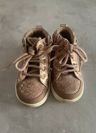 Bottine Baskets montantes fille rose doré pailleté Vertbaudet pointure 22, marca: Vertbaudet, estado: Muito bom, tamanho: 22, €5.00, €5.95 inclui Proteção do Comprador