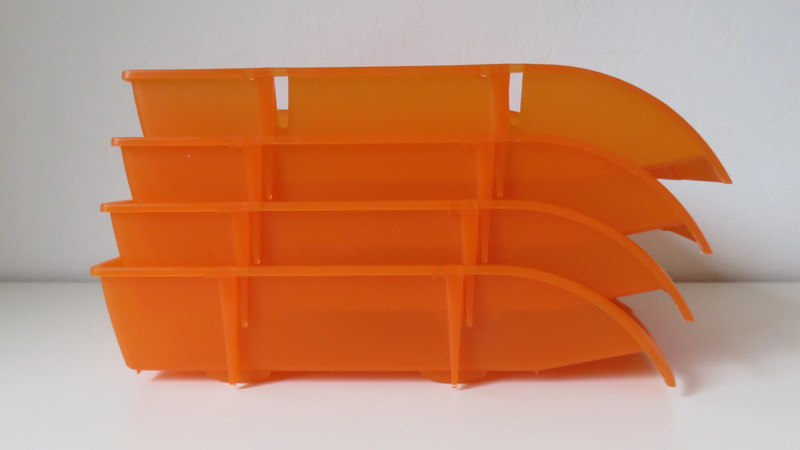 Trieur bureau orange