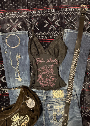 y2k rare Ed Hardy dupe cami top with romantic lace, marque: Ed Hardy, état: Très bon état, taille: XS / 34 / 6, 25,00 €, 26,95 € Protection acheteurs incluse