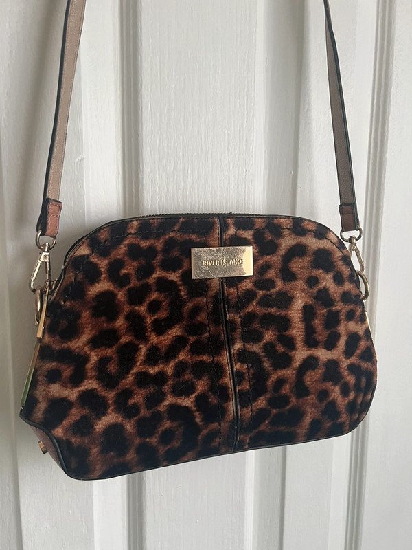 River island leopard bag deals