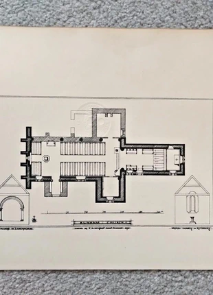 Church of st michael, alnham - antique/vintage print - 1870, brand: NO LABEL, condition: Good, £7.49, £8.56 includes Buyer Protection Pro