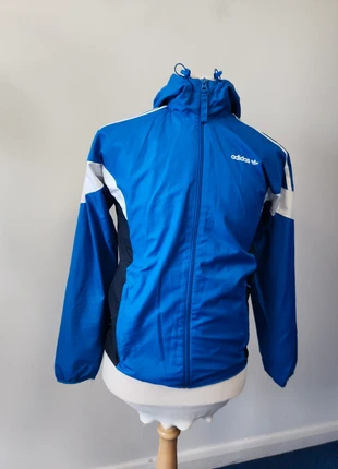 Adidas Blue And White Jacket Size XS (G7) FM, brand: adidas, condition: Satisfactory, size: XS, £4.00, £4.90 includes Buyer Protection Pro