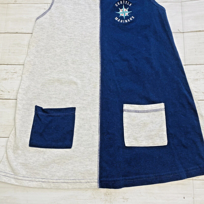 Girl's Seattle Mariners Sleeveless Cotton Dress-Size 6X 3