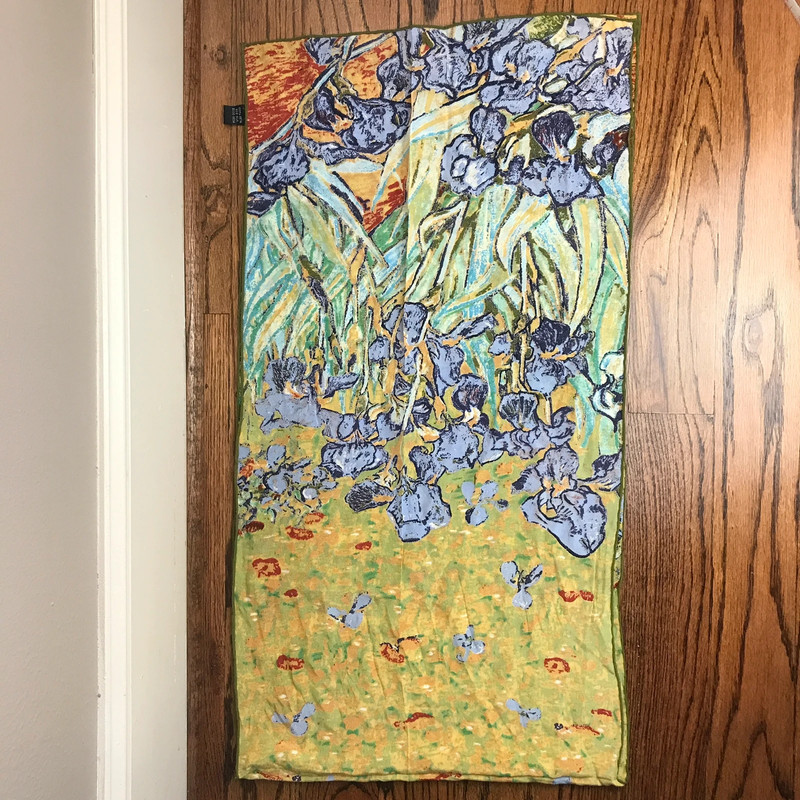 Silk scarf van gogh iris 1